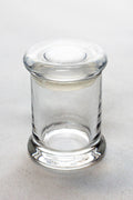 Heavy duty Glass stash 3 oz. Jars in a display case