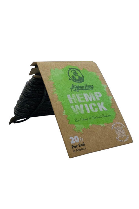 Afghan Hemp Hemp Wick 20 ft Display of 24