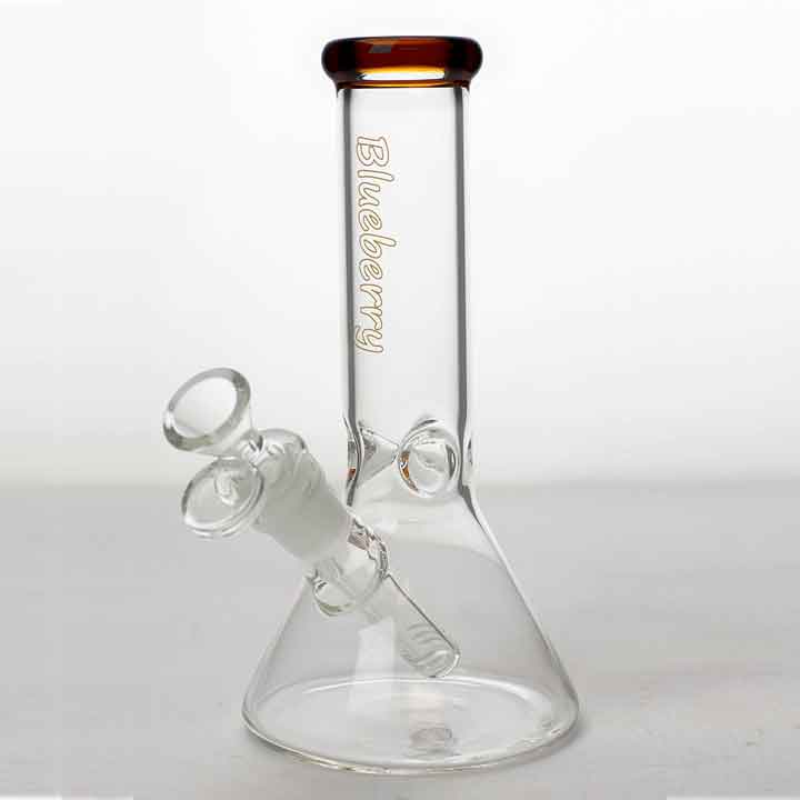 8" Blueberry glass beaker water bong ( N8040 )