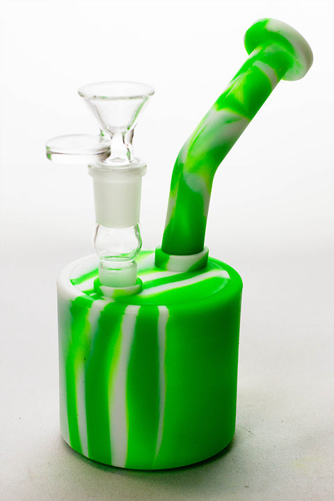7" Detachable silicone bubbler
