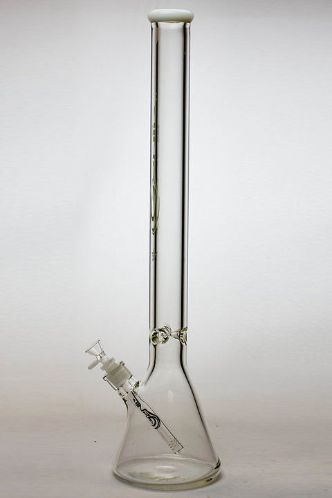24" Genie 9 mm color accented beaker water bong