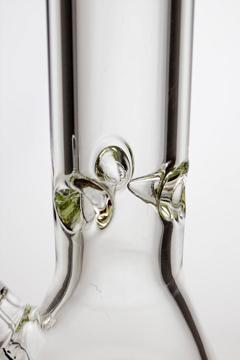 24" Genie 9 mm color accented beaker water bong