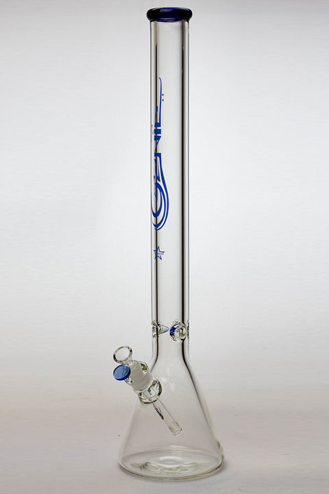 24" Genie 9 mm color accented beaker water bong