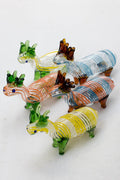 Standing Deer Small glass hand pipe