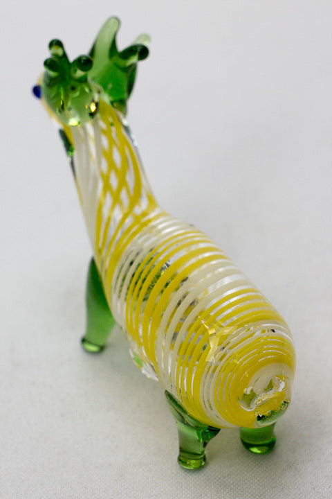 Standing Deer Small glass hand pipe