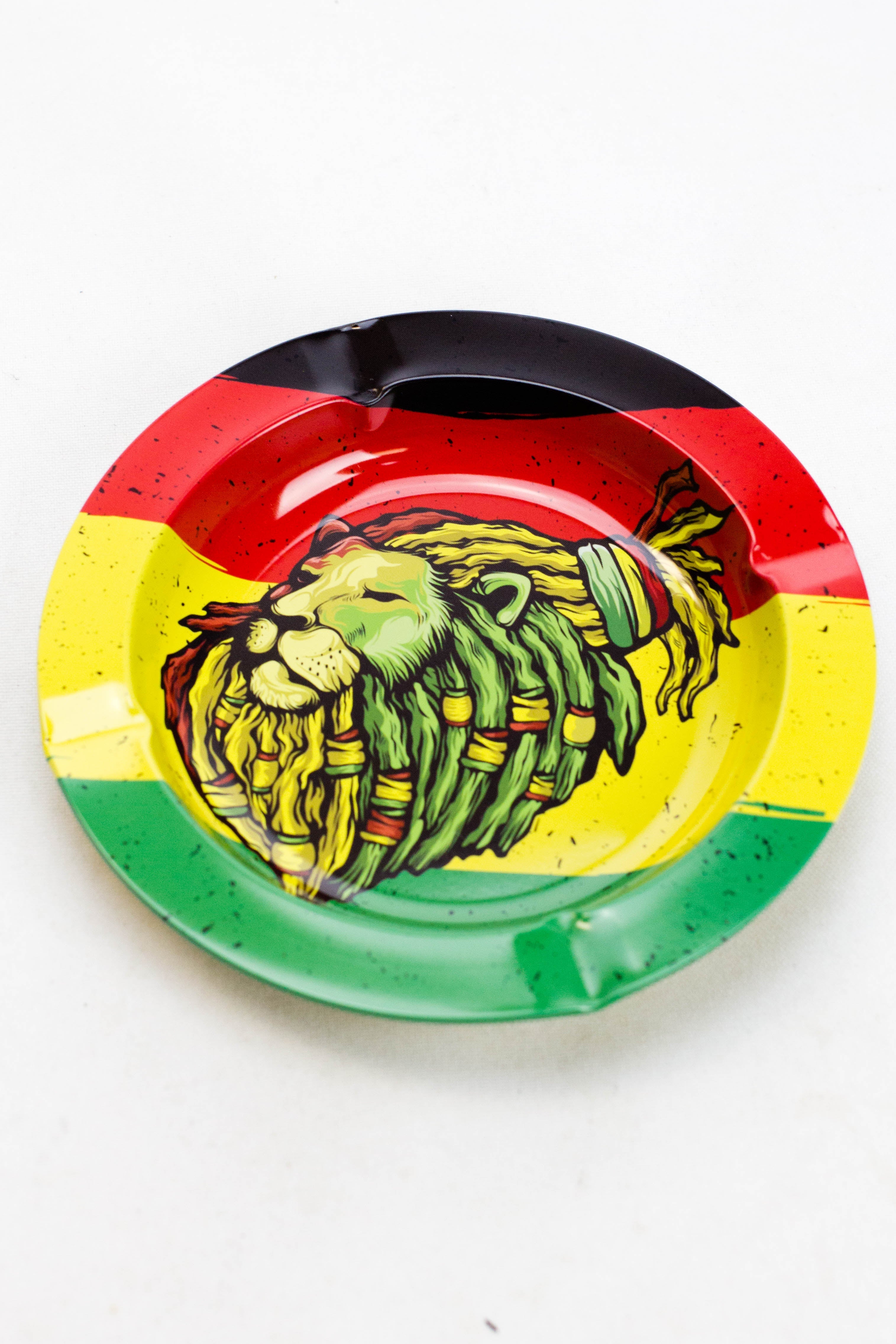 Smoke Arsenal round metal ashtray