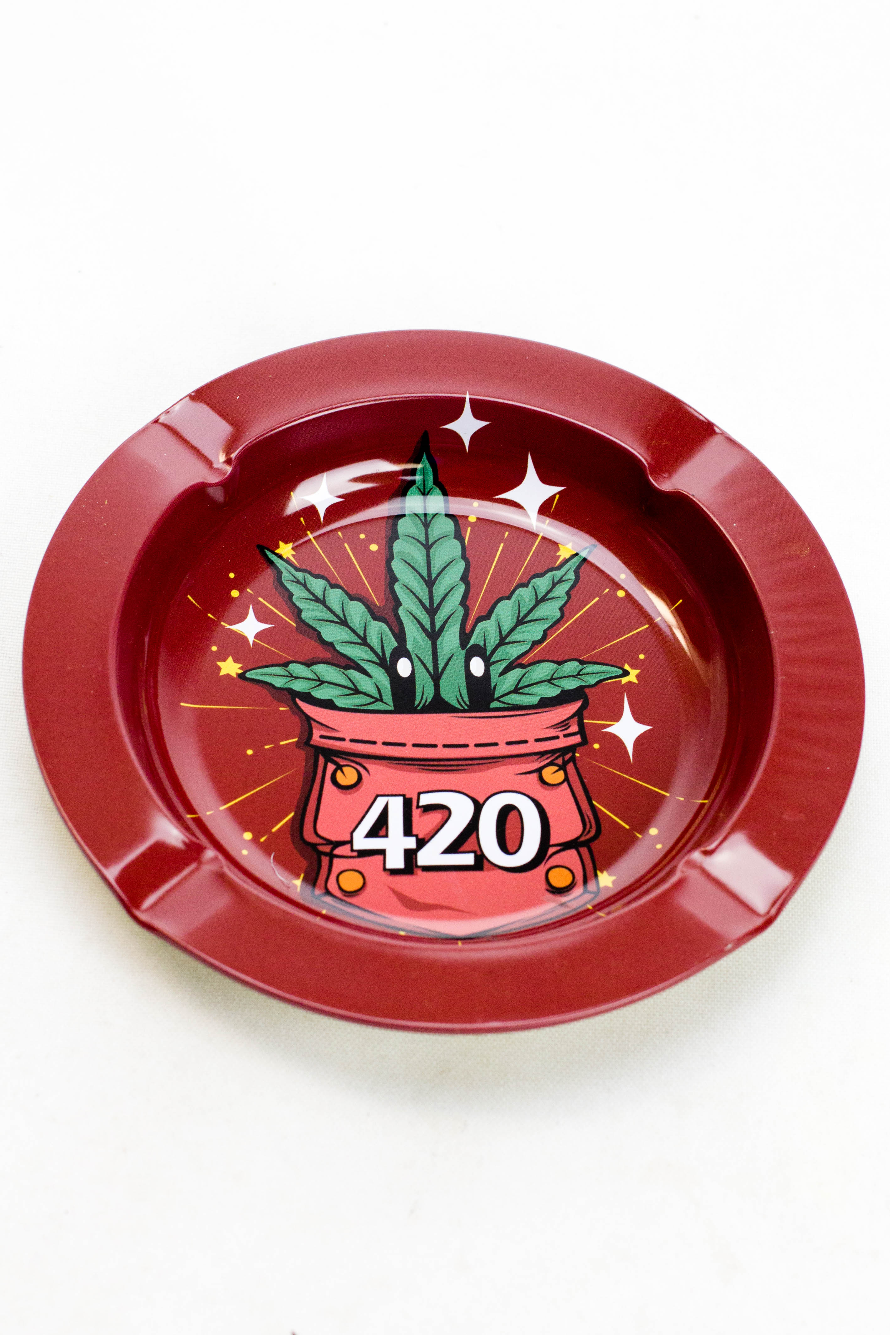 Smoke Arsenal round metal ashtray