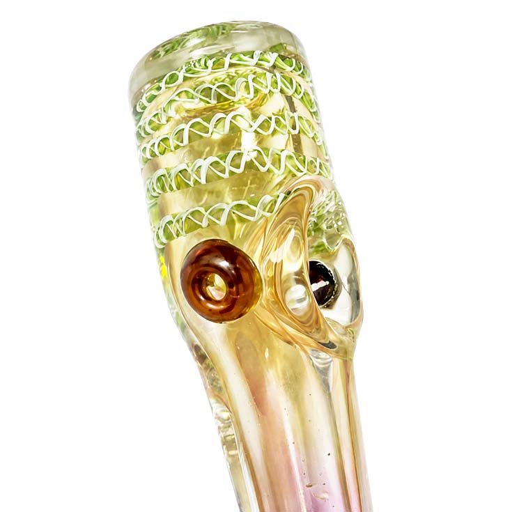 5" Fumed Swirl Glass Spoon Pipe