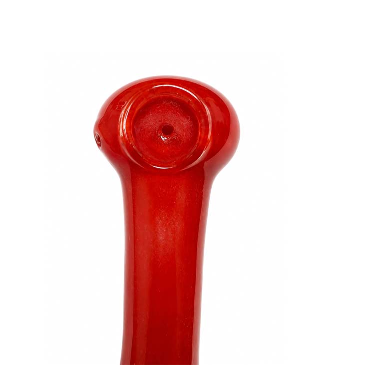 4.5" Classic Glass Spoon Pipe-Red