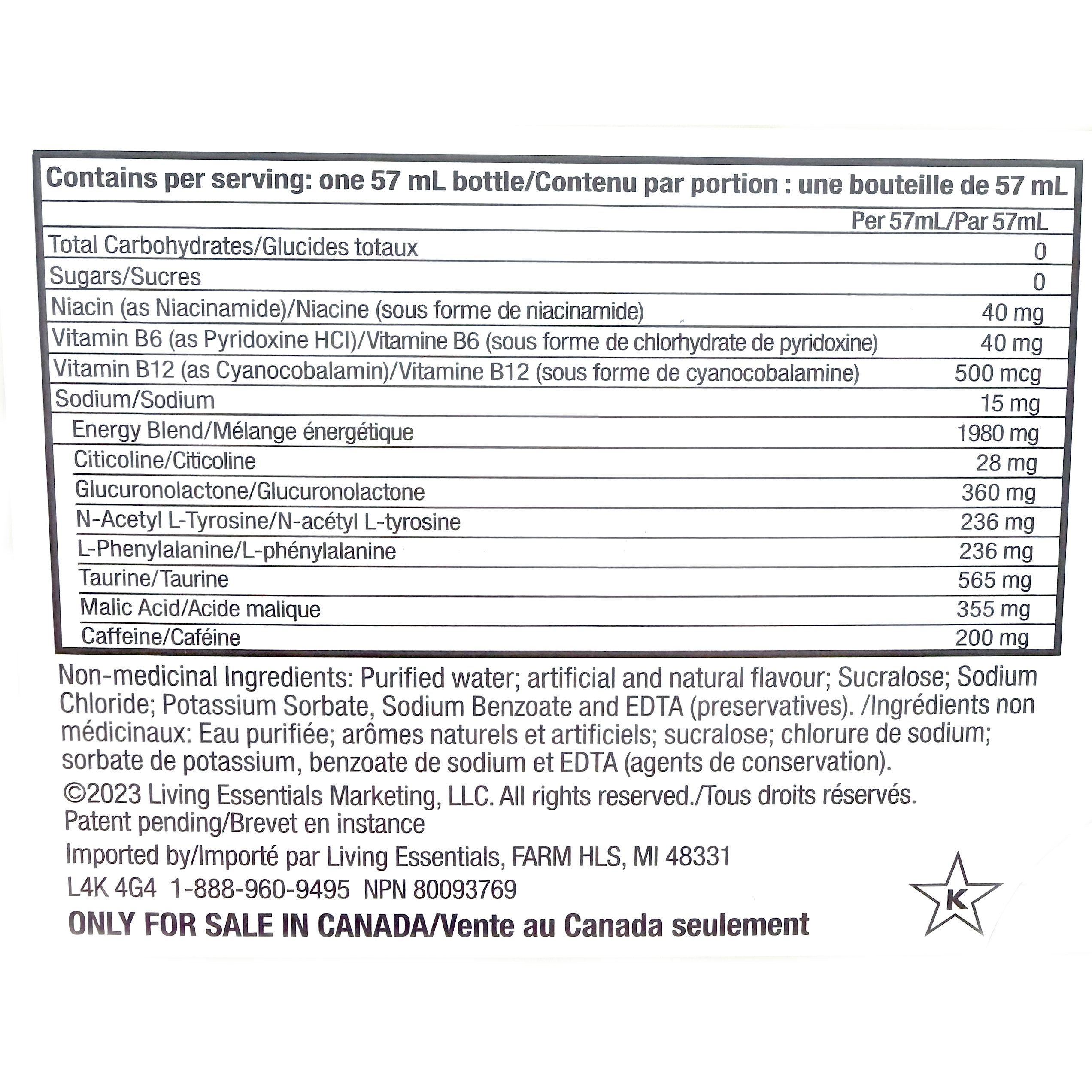 Blue Raspberry Flavor Extra Strength 5-hour ENERGY Drink