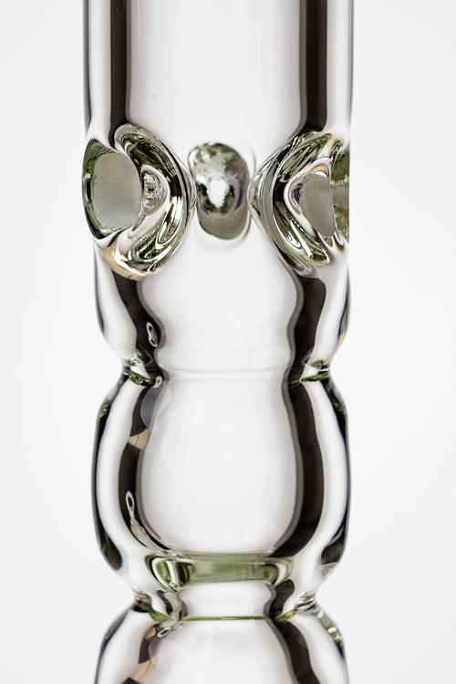 19.5" Genie 9 mm curved shaft glass beaker bong