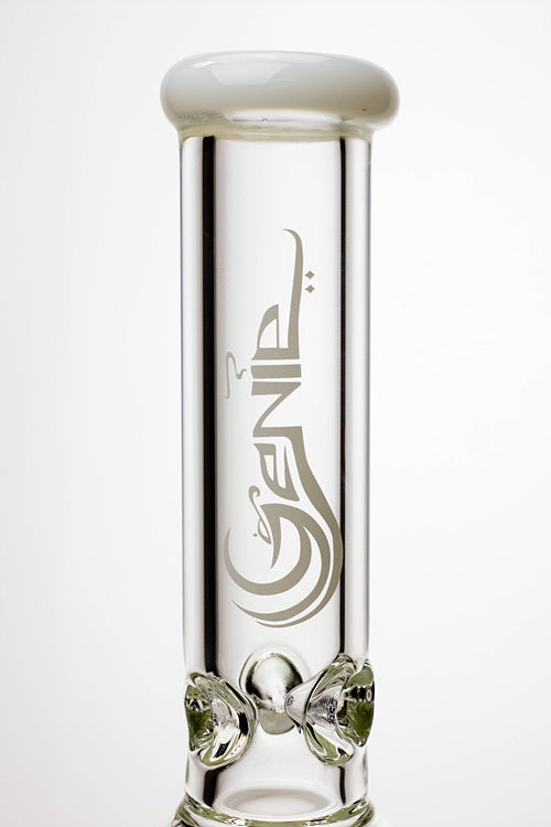 17.5" Genie 10-arm  9 mm colored bottom glass bong ( GE4180 )