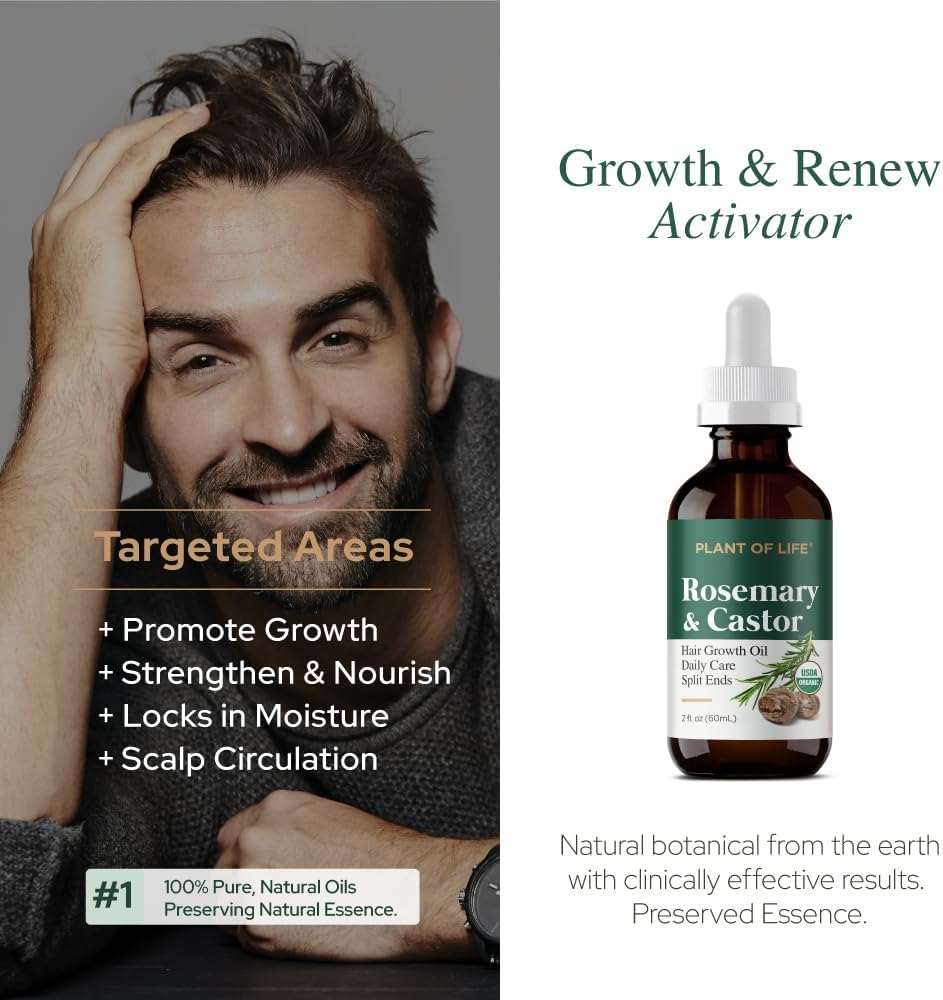 Plant of Life | Organic Rosemary & Castor 2 oz