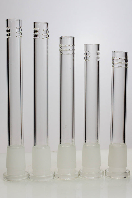 Glass open ended 6 slits downstem