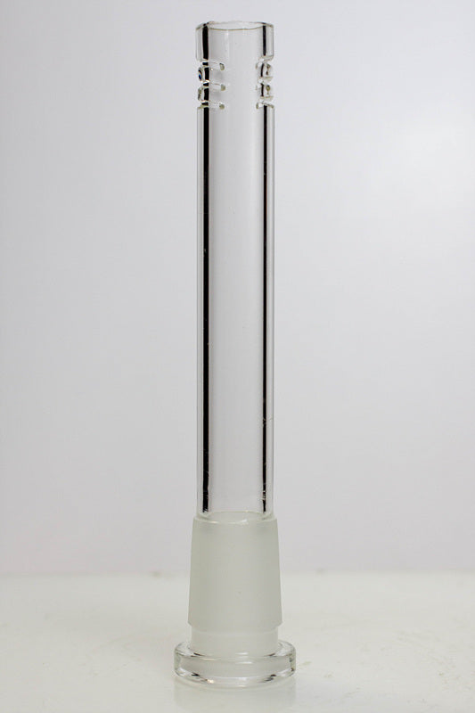 Glass open ended 6 slits downstem