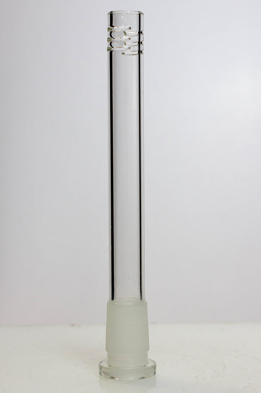 Glass open ended 6 slits downstem