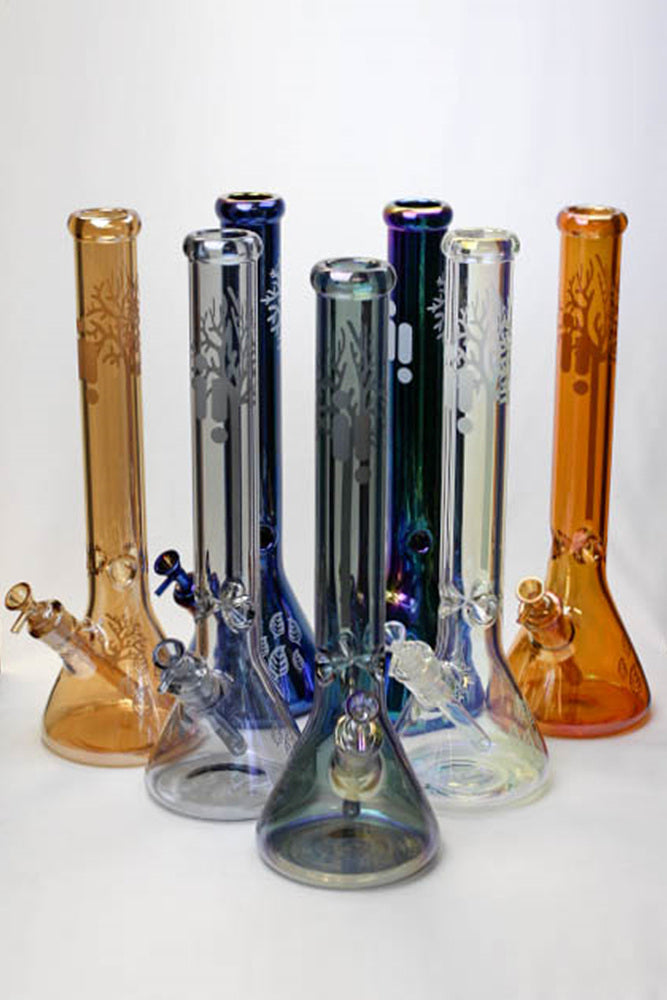 18" Infyniti Tree of life 7 mm metallic glass bong ( GP1591 )