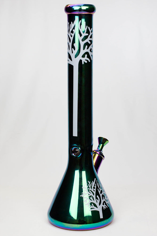 18" Infyniti Tree of life 7 mm metallic glass bong ( GP1591 )