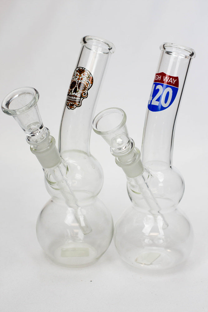 7" glass water bong M1044