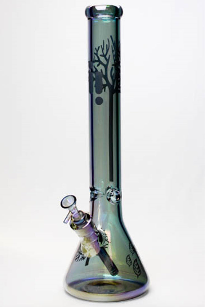 18" Infyniti Tree of life 7 mm metallic glass bong ( GP1591 )