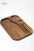 Walnut King size rolling tray K2