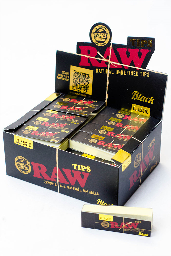 Raw Black Rolling Paper Tips [CP1296]