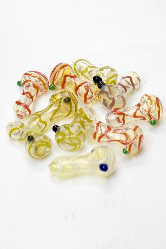 2.5" soft glass 6944 hand pipe - Pack of 10