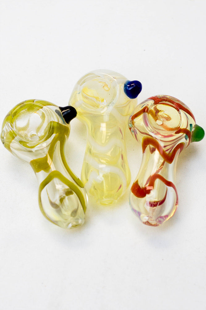 2.5" soft glass 6944 hand pipe - Pack of 10