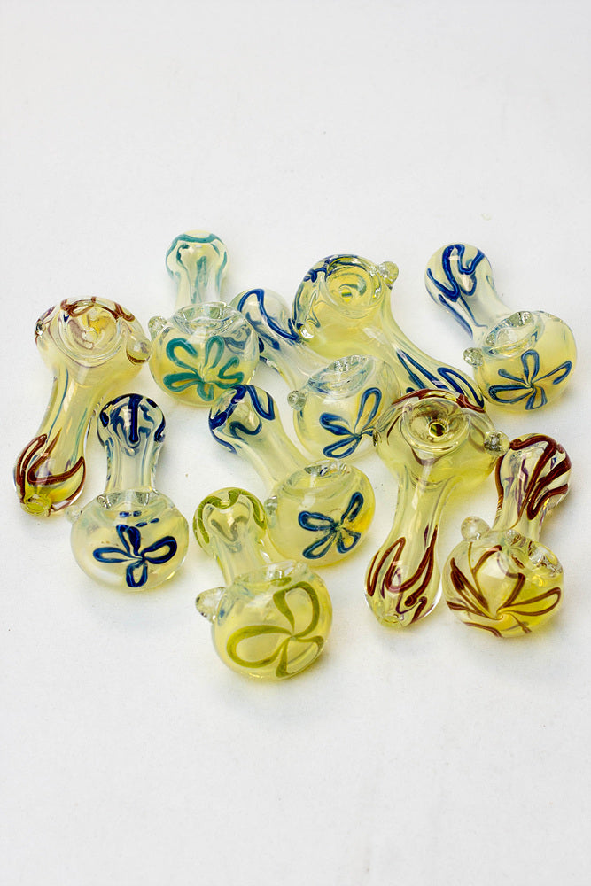 2.5" soft glass 6948 hand pipe - Pack of 10