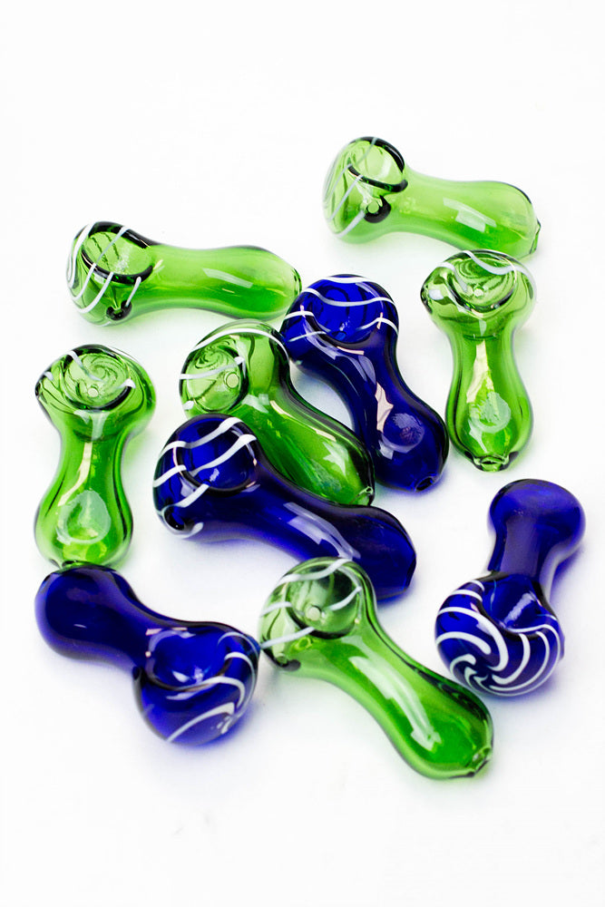 2.5" soft glass 6947 hand pipe - Pack of 10