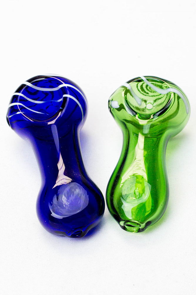 2.5" soft glass 6947 hand pipe - Pack of 10