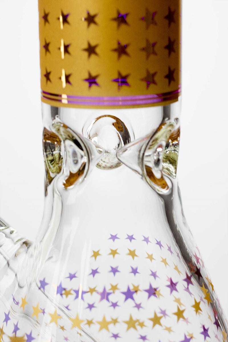 14" Star 7 mm glass water bong