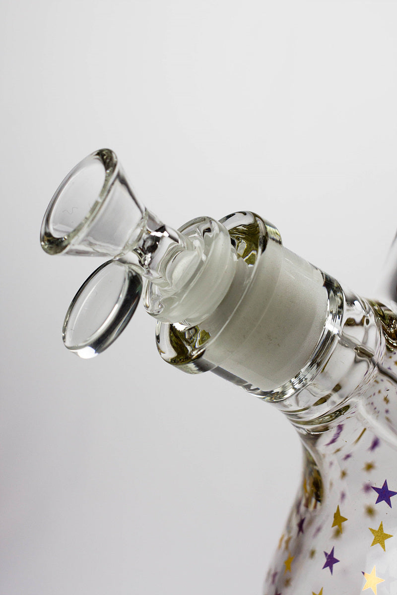 14" Star 7 mm glass water bong