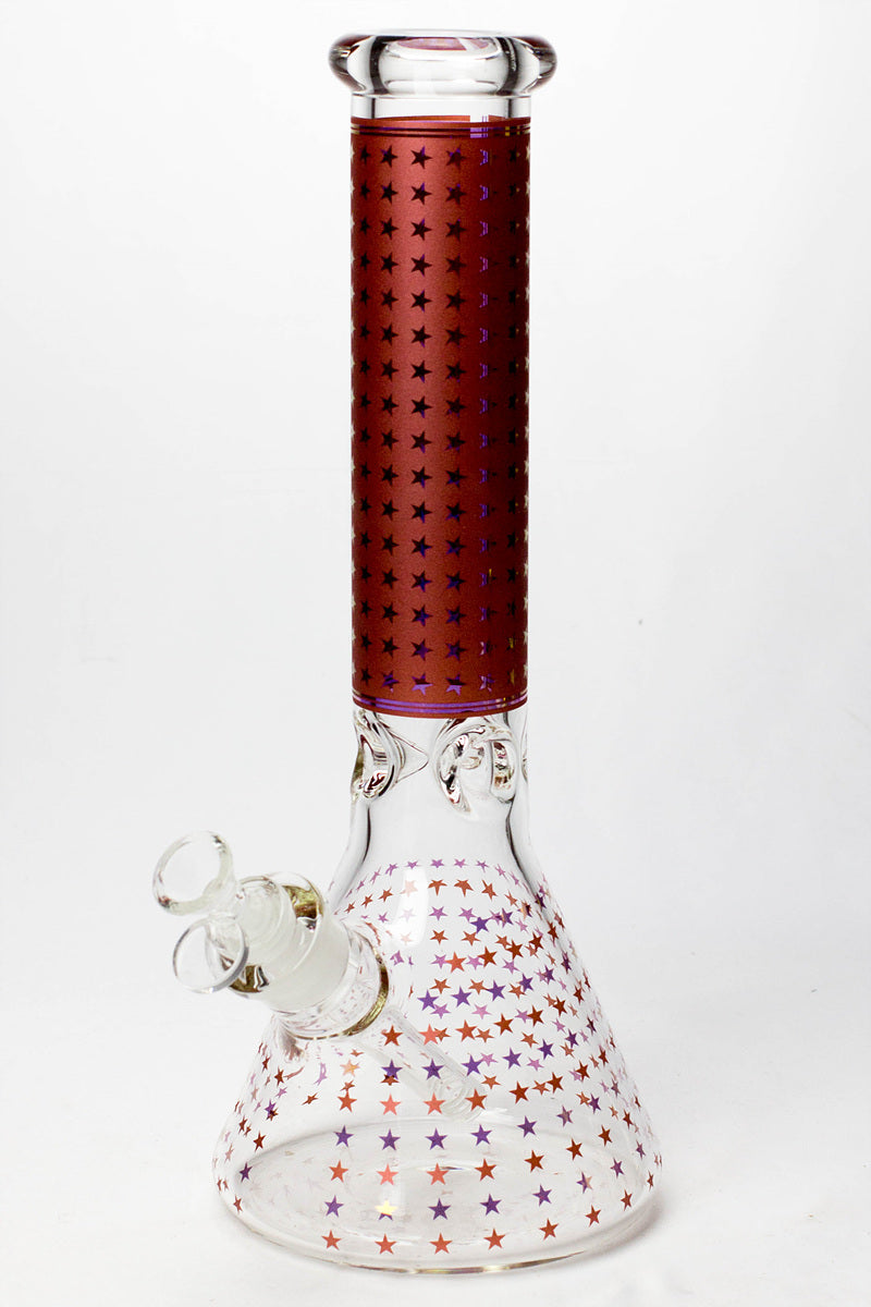 14" Star 7 mm glass water bong
