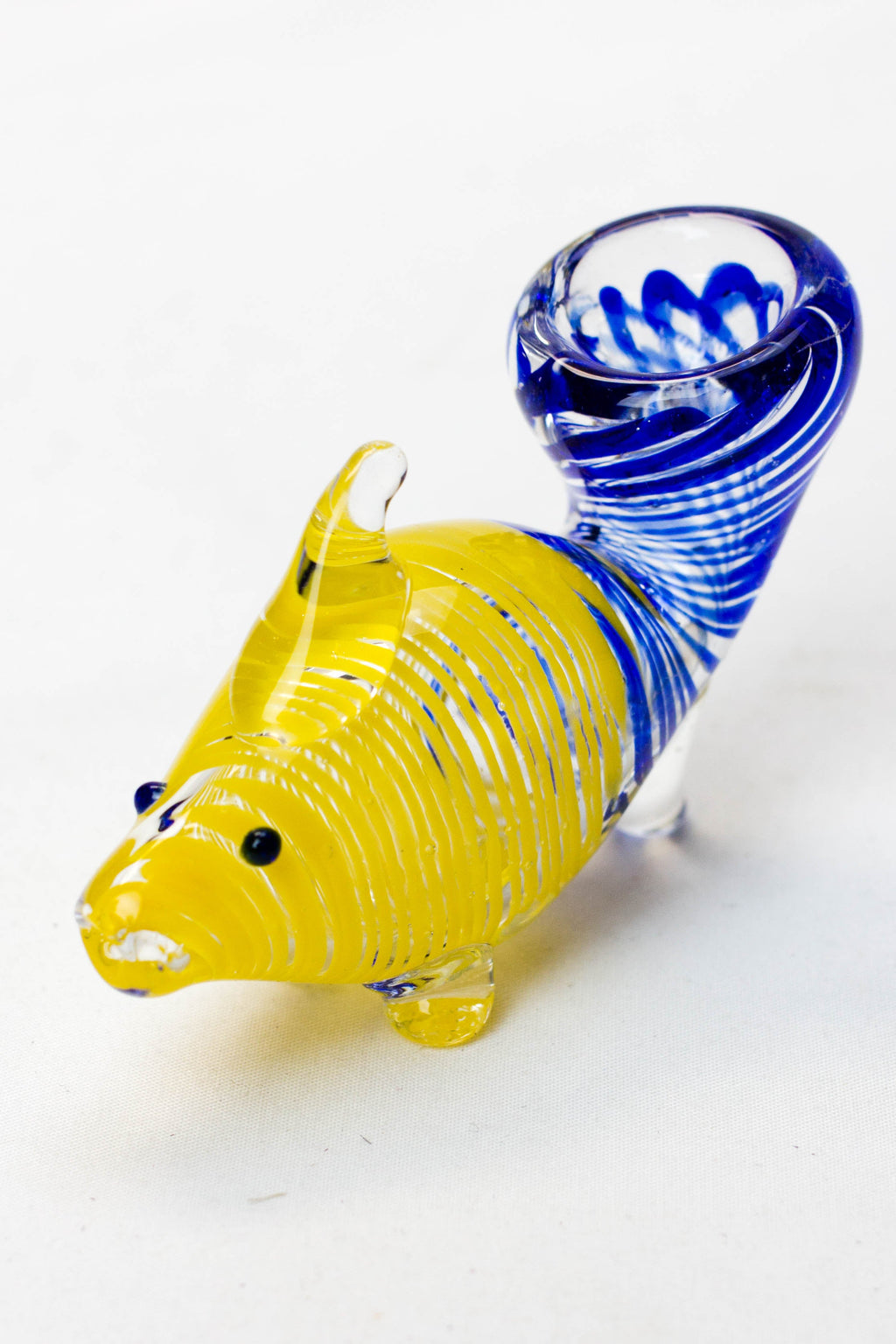 3.5" Goldfish shape glass hand pipe