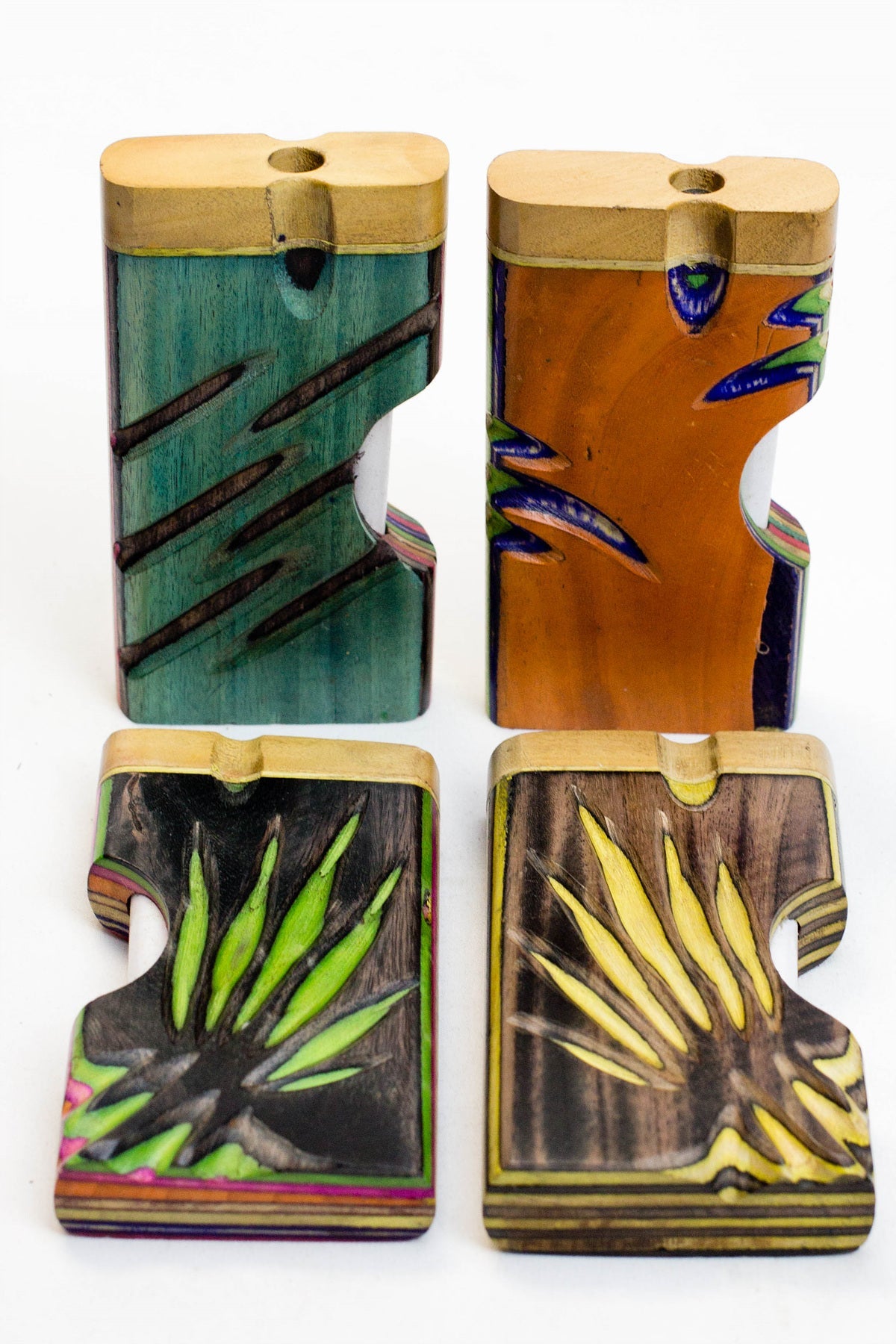 Carved Color rectangle Dugout
