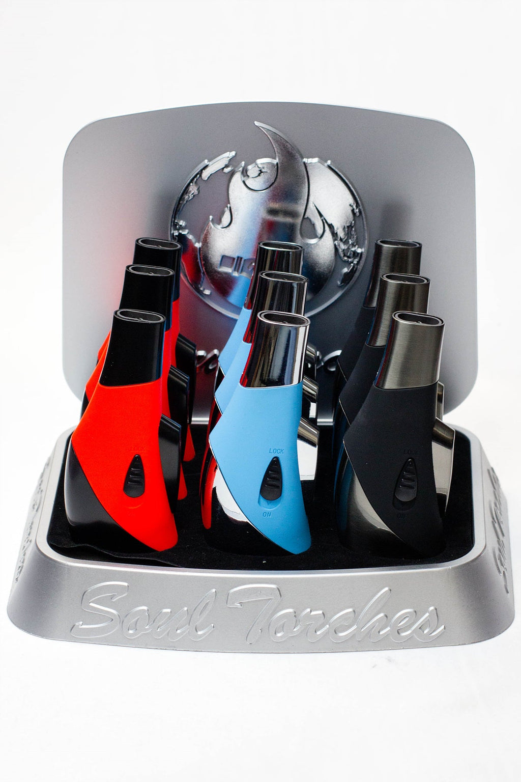 Soul Dual flame Torch lighter Display of 9