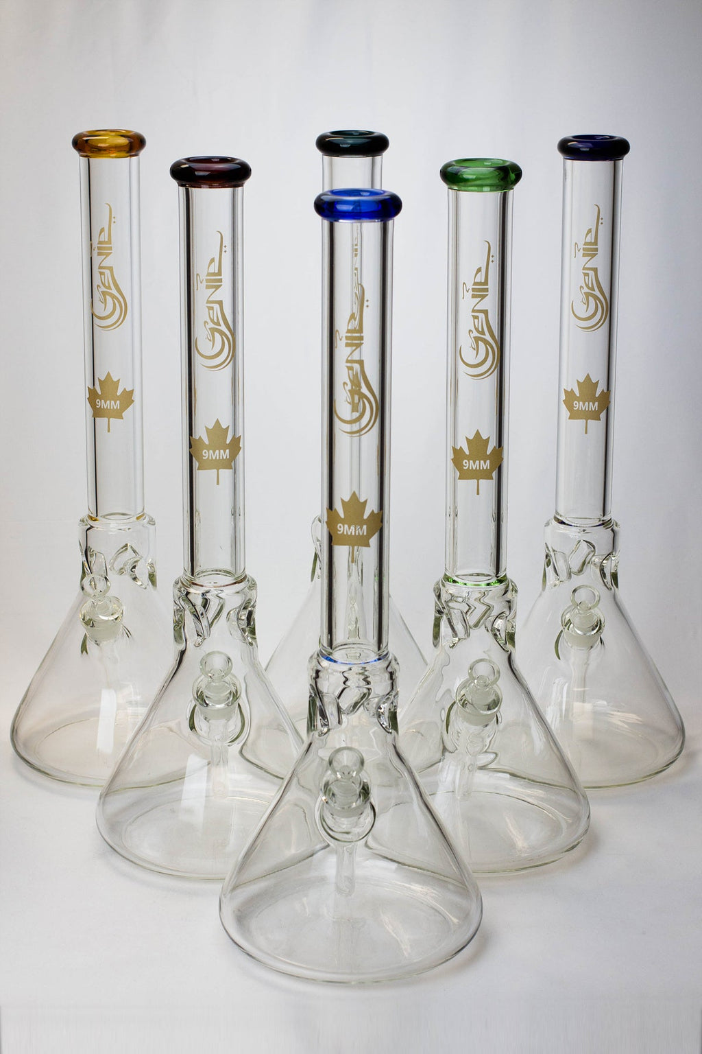 23" Genie 9 mm Giant beaker glass water bong
