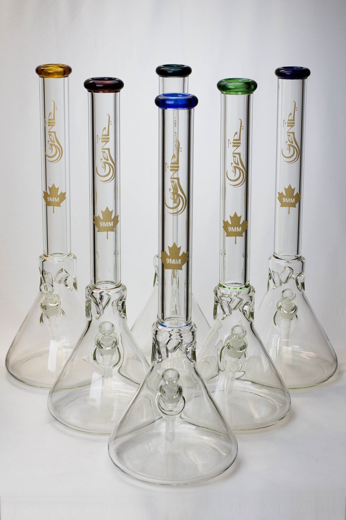 23" Genie 9 mm Giant beaker glass water bong