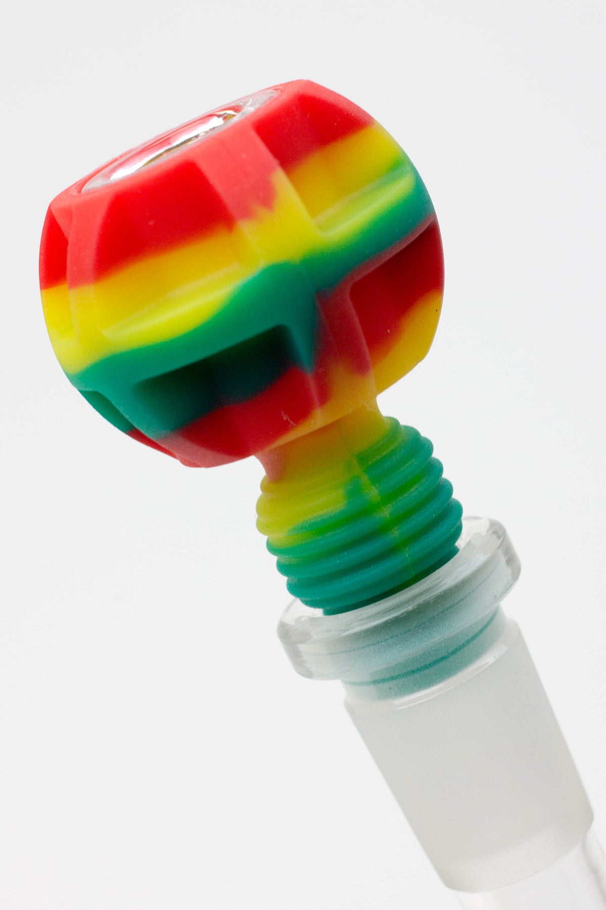 2-in-1 Silicone bowl with multi-hole glass bowl