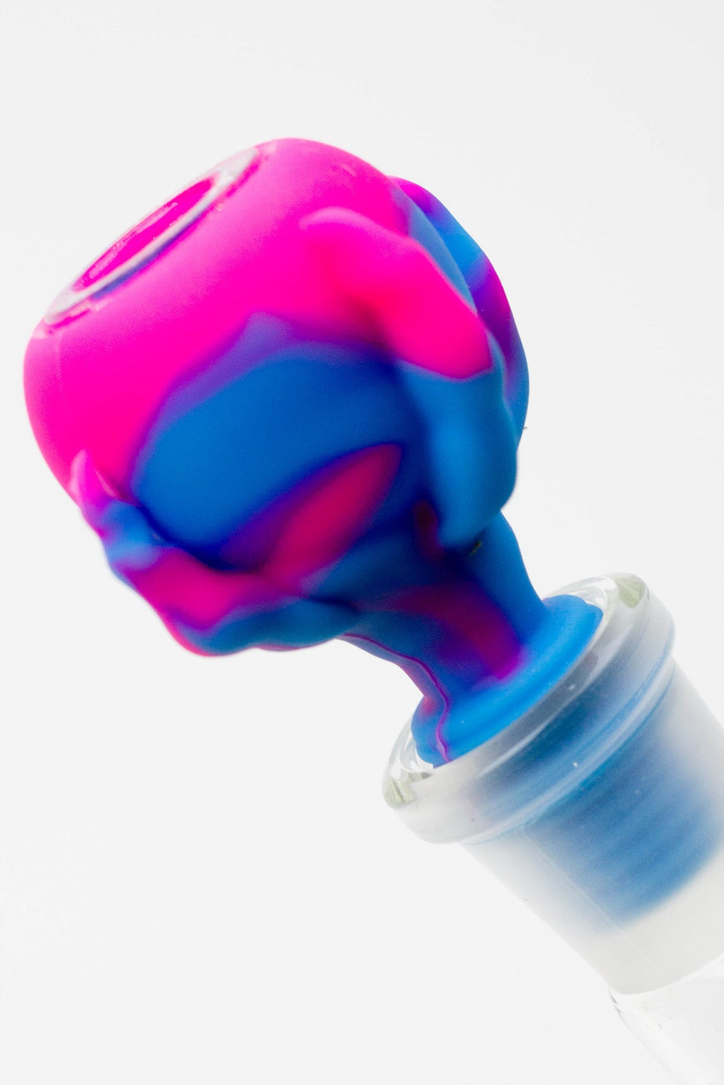 2-in-1 Silicone Claw bowl with multi-hole glass bowl-Color Assorted