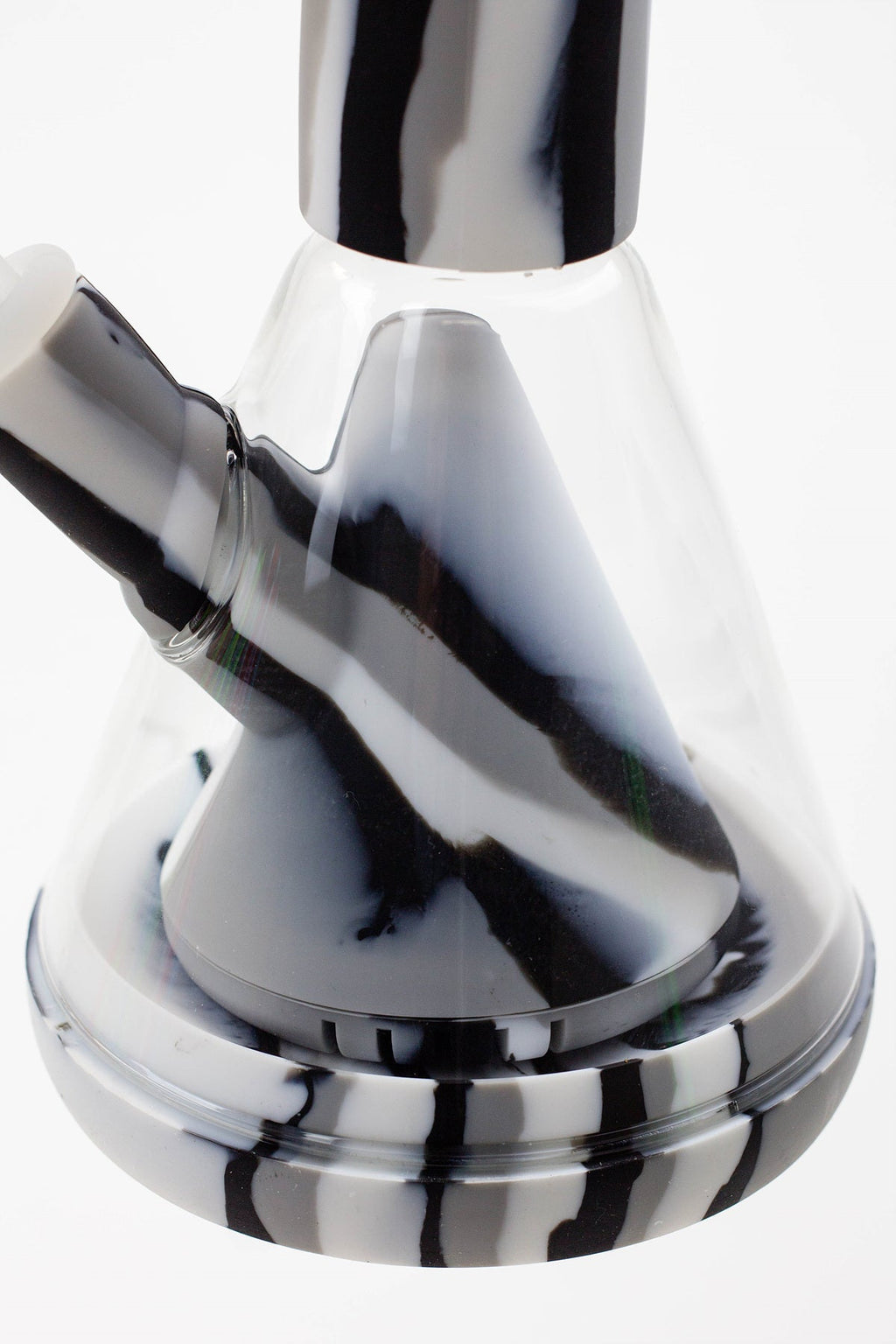 14" Genie multi colored detachable pyramid diffuser silicone water bong