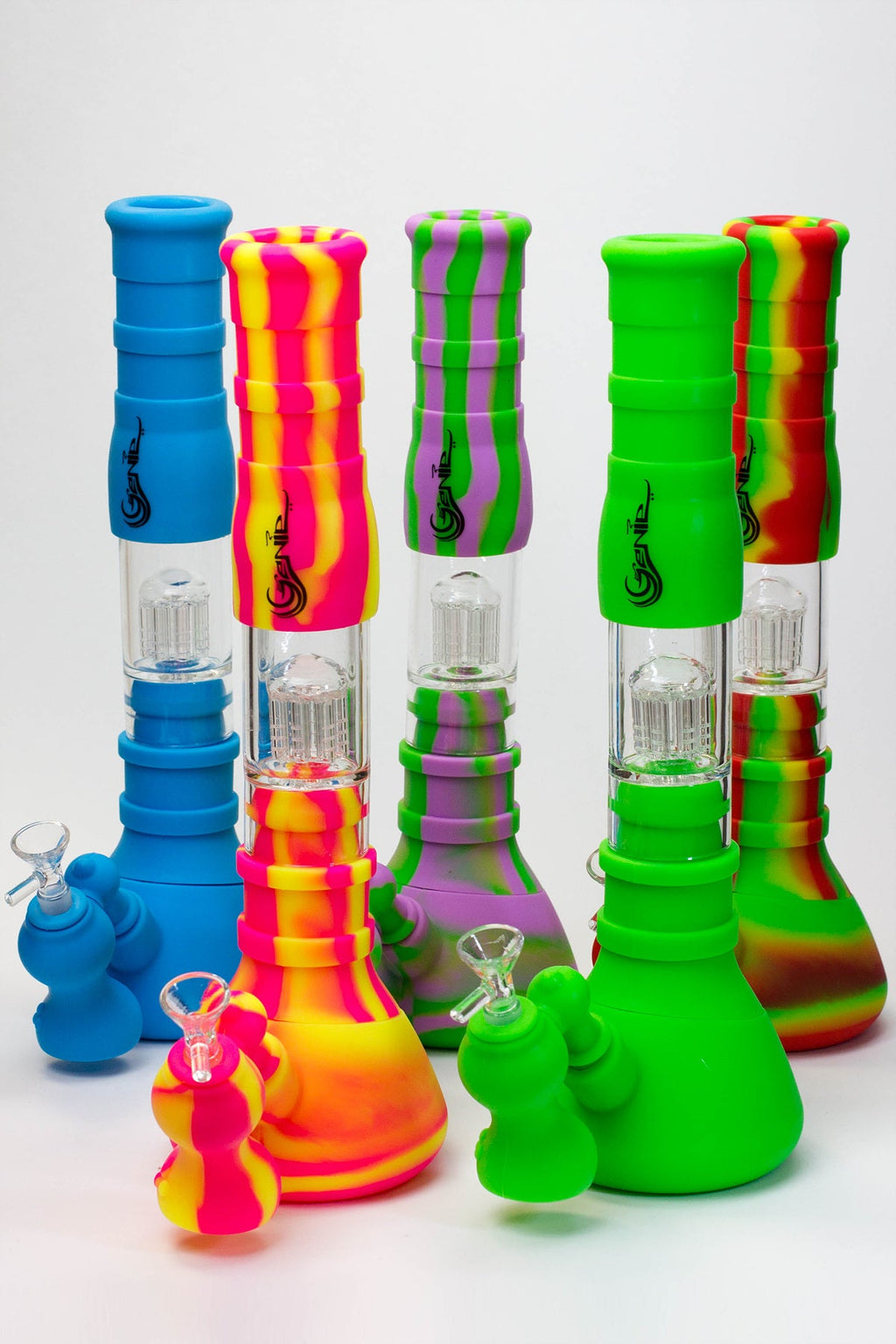 14.5" Genie detachable silicone water bong and bubbler