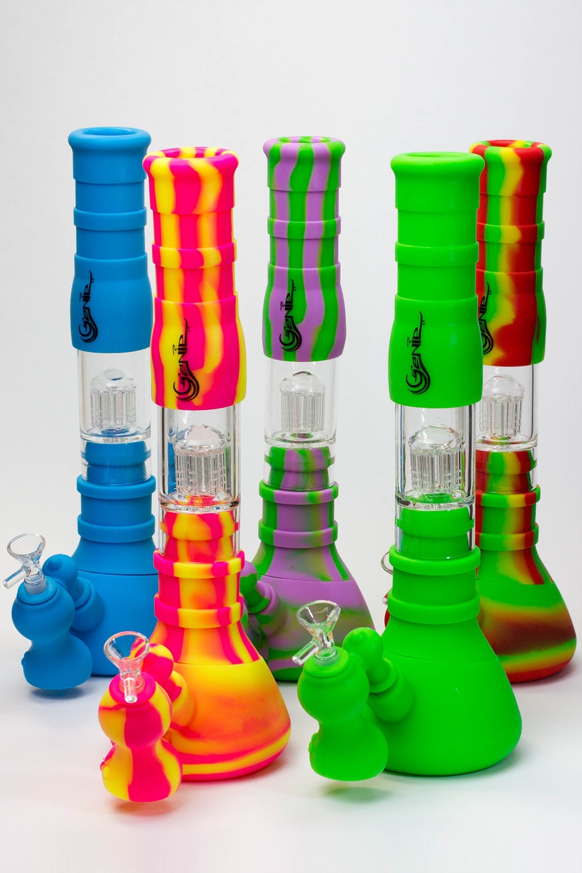 14.5" Genie detachable silicone water bong and bubbler