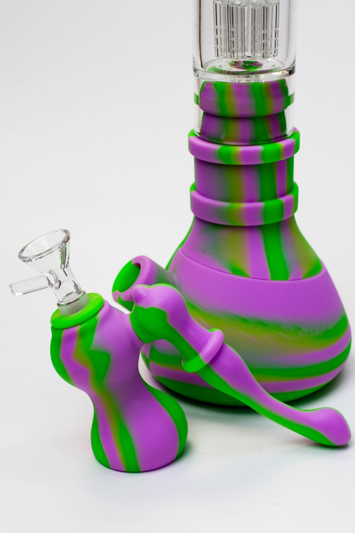 14.5" Genie detachable silicone water bong and bubbler