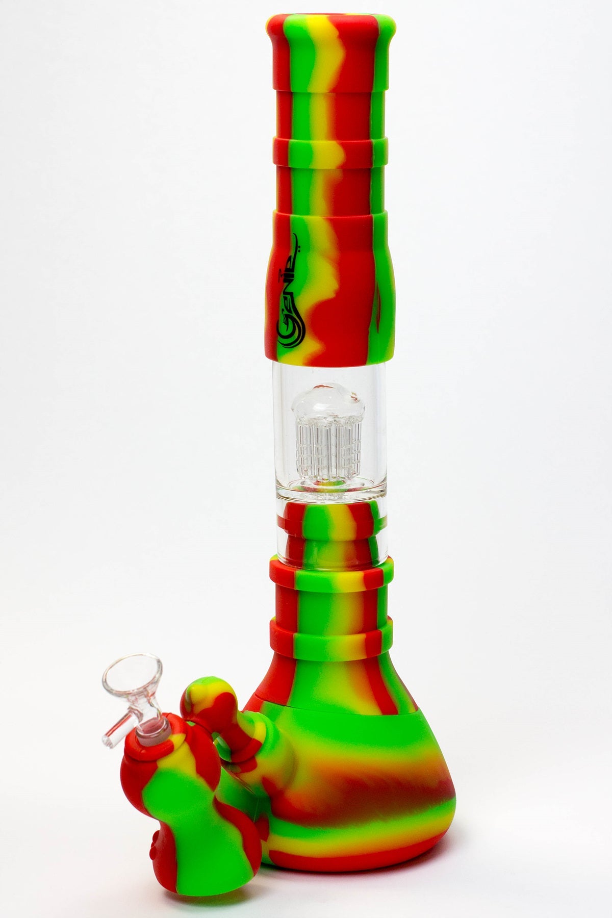 14.5" Genie detachable silicone water bong and bubbler
