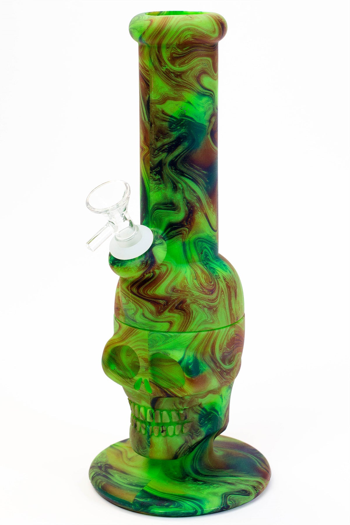 11" Assorted design silicone detachable skull bong