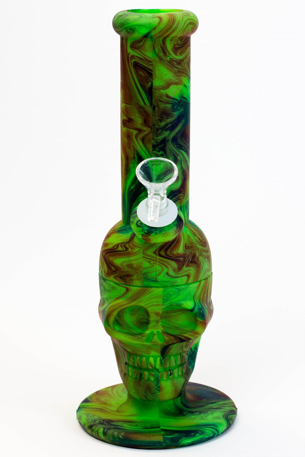 11" Assorted design silicone detachable skull bong