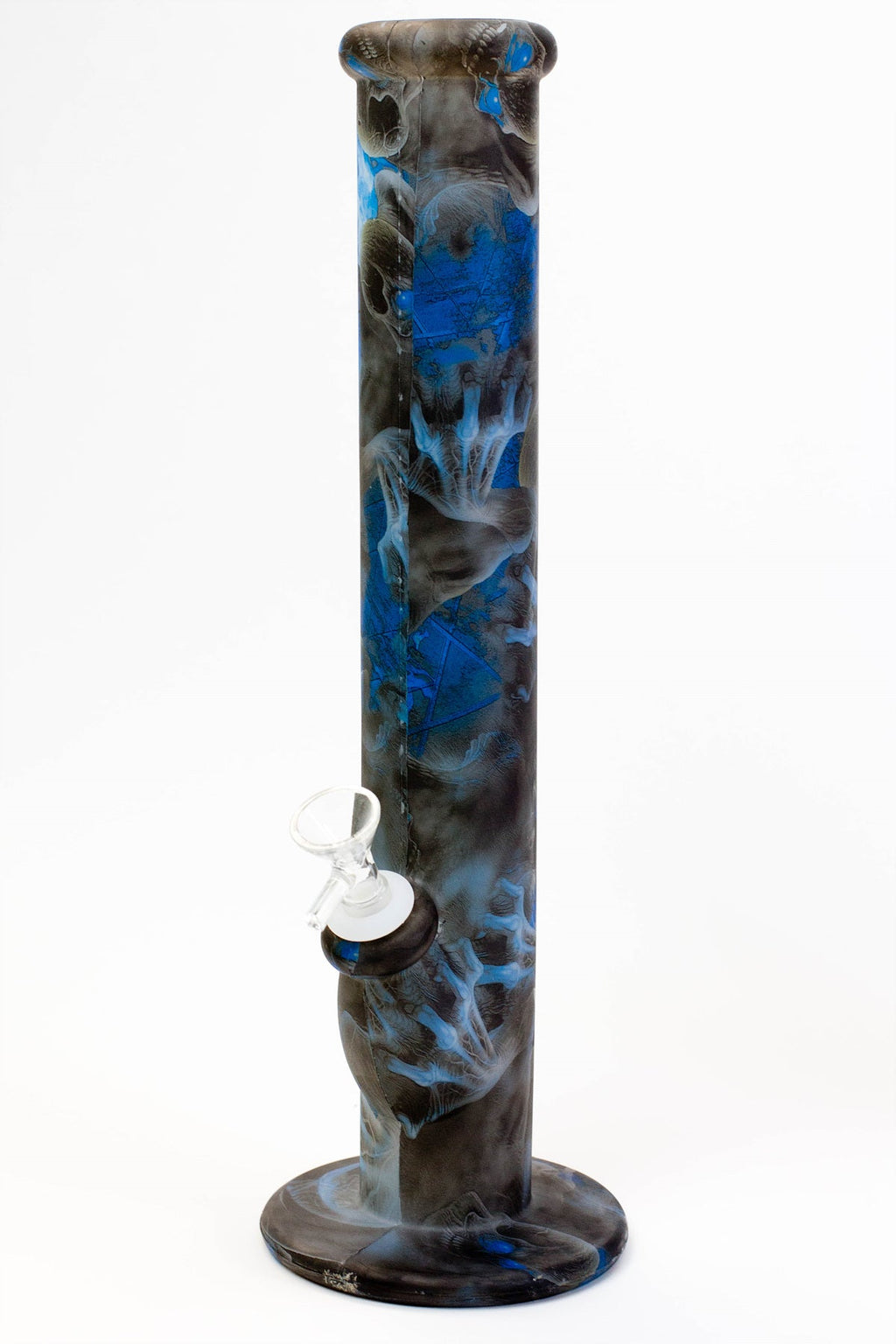 14" Straight tube silicone water bong