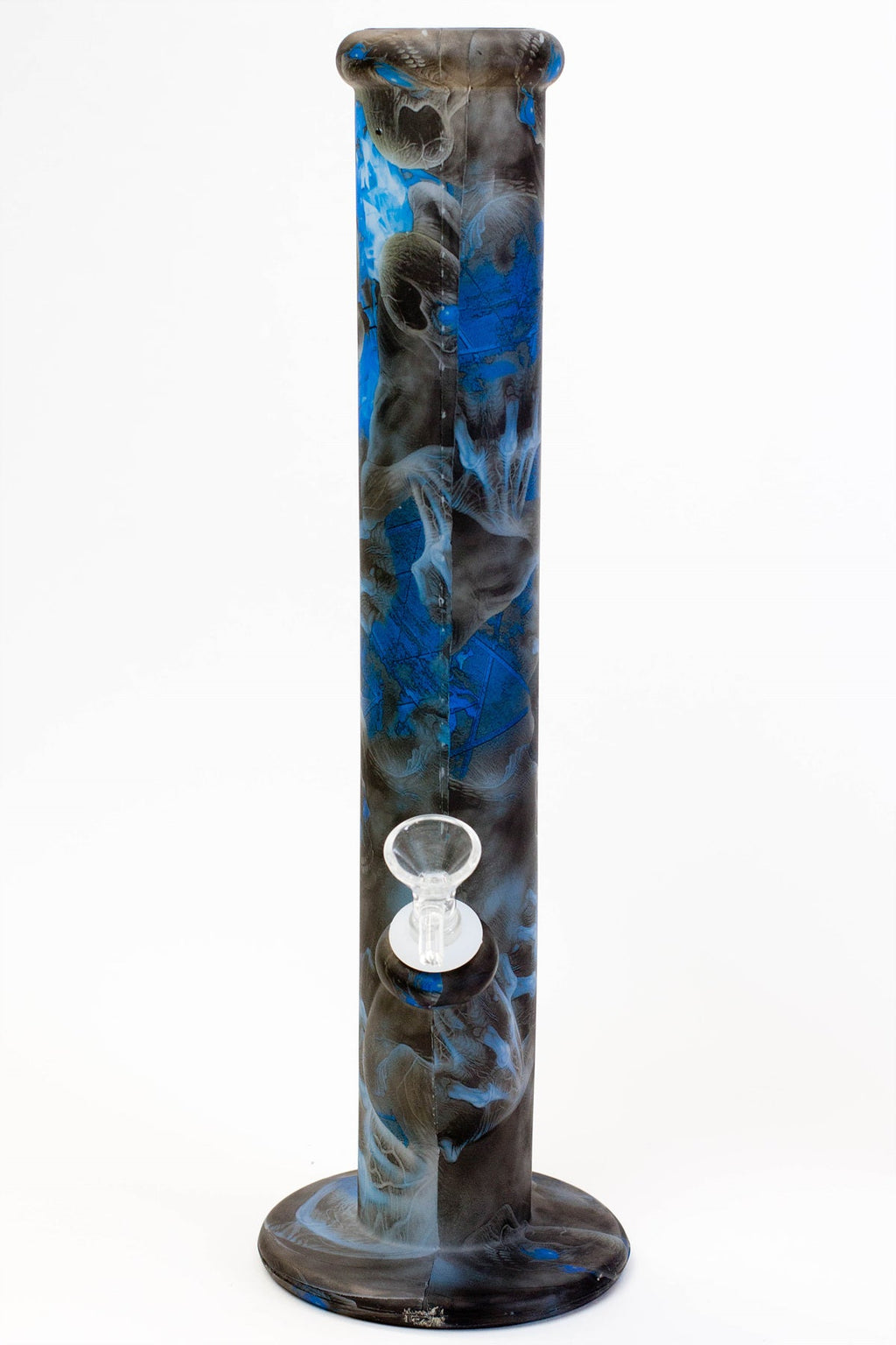 14" Straight tube silicone water bong